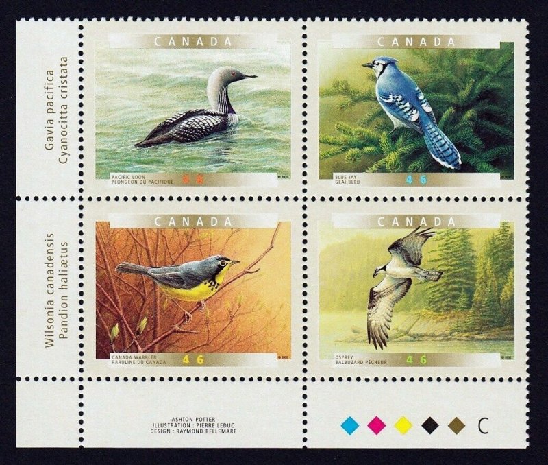 Canada 2000 -  Birds   -  MNH PB LL  # 1842a