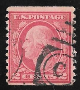 492 2 cent SUPERB CANCEL Washington Coil Stamp used F-VF