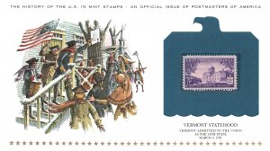 THE HISTORY OF THE U.S. IN MINT STAMPS VERMONT STATEHOOD