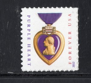 4704 * PURPLE HEART *   U.S. Postage Stamp MNH 2012