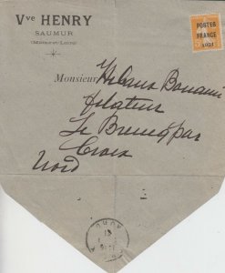 FRANCE  Yvert 33  on cover 1921