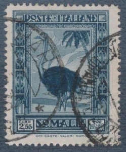 1935-38 SOMALIA, Pictorial, Lire 2.55 slate, Used, perforated 14, Carraro Certif