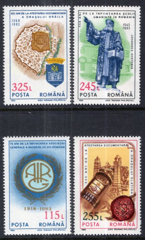 Romania 3870-3873 MNH VF