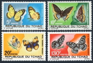 Chad 139-142, MNH. Michel 174-177. Butterflies 1967.