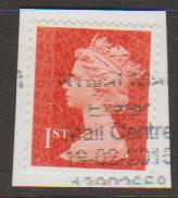 GB QE II Machin SG U2968b - 1st vermillion  - date code M14L - Source  C 