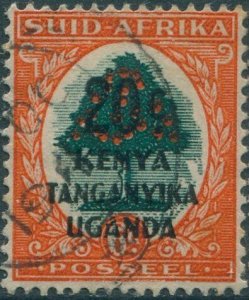 Kenya Uganda and Tanganyika 1941 SG153 20c ovpt on 6d green and vermillion SA su