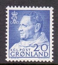 Greenland  #53  MH  1963  Frederick  IX    20 ore