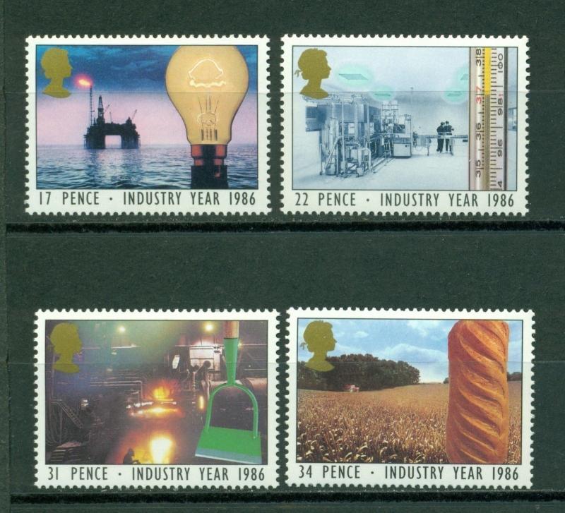 Great Britain Scott #1129-1132 MNH Industry Year Electricity Oil $$