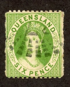 Queensland 16b U 1867 6p