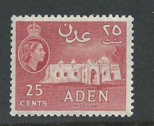 Aden # 51  Mosque    25c    perf.12  (1)   Mint NH