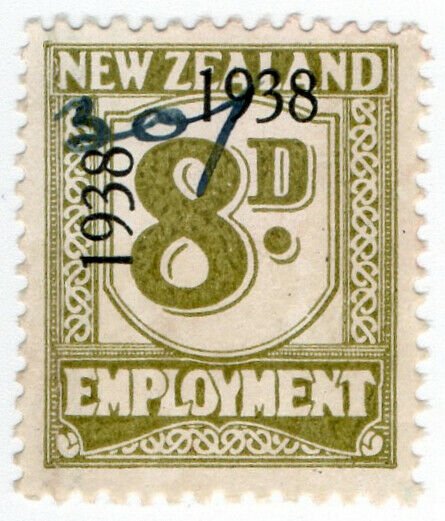(I.B) New Zealand Revenue : Employment 8d (1938)