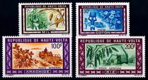 [66523] Burkina Faso Upper Volta 1969 Flora Plants Cotton Rice Millet  MNH