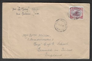 PAPUA 1931 (2 Jun) Cover PORT MORESBY to - 42641