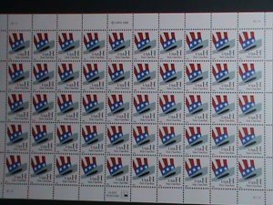 ​UNITED STATES-1998-SC#3260-UNCLE SAN'S HAT- H FIRST CLASS RATE MNH FULL SHEET