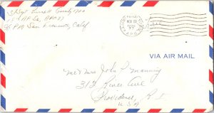 United States Korean War Soldier's Free Mail 1953 U.S. Army Postal Service, A...