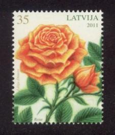 Latvia Sc# 778 MNH Rose