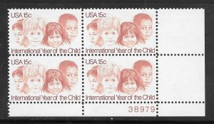 #1772 MNH Plate Block