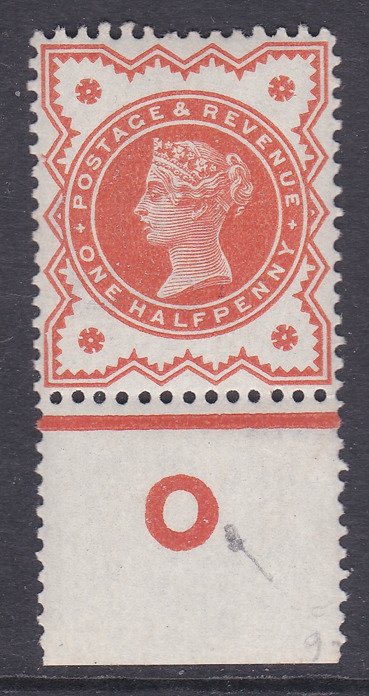 ½d Vermilion Jubilee control  O perf single UNMOUNTED MINT