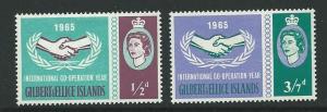 GILBERT & ELLICE IS. SG104/5 1965 INTERNATIONA;L CO-OPERATION YEAR MNH