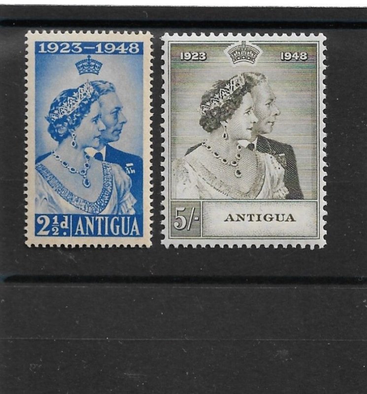 ANTIGUA 1949 SILVER WEDDING SET MNH/MVLH Cat £19