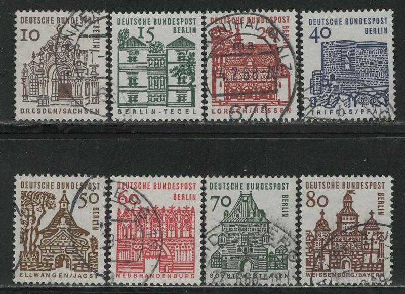 Germany Berlin Scott # 9N215 - 9N222, used, cpl set