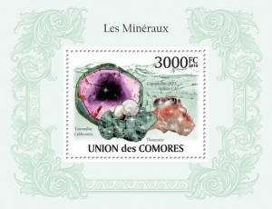 COMORES 2010 SHEET MINERALS MINERAUX MINERALES MINERAIS MINERALIEN cm10102b