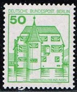 Germany 1980,Sc.#9N440 MNH, Inzlingen Moated Castle with number 210 on the back