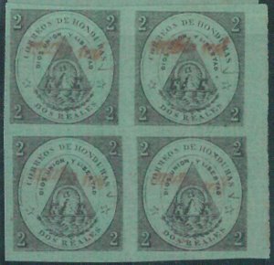 88714 - HONDURAS -  STAMP  -  Yvert # 9   Block of 4 - MINT MNH