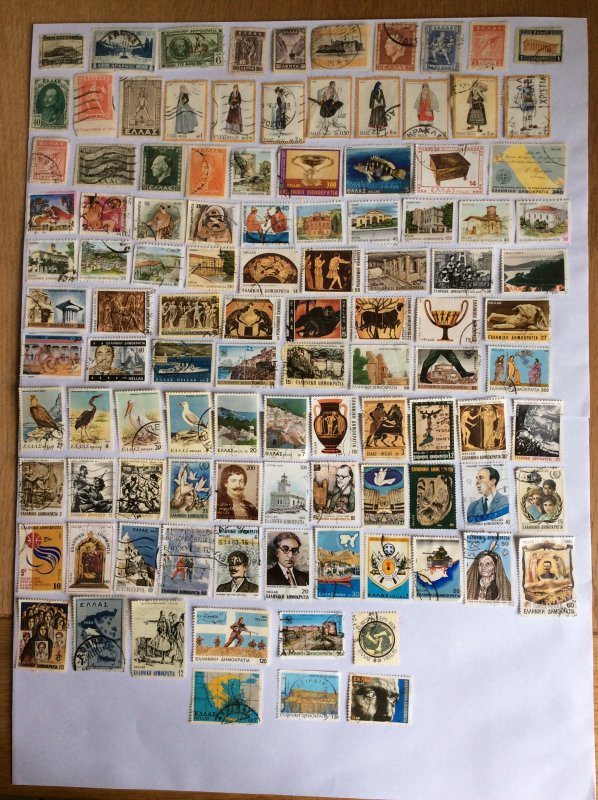 Greece 100+ stamps - Lot M