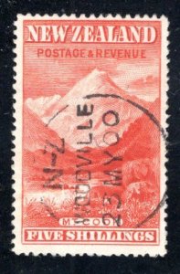 New Zealand #83  Used,  VF, SON cancel,   CV $525.00 ...  4330085