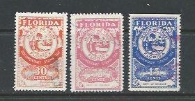 FL D37 FL D39 FL D41 Florida Documentary Tax Stamps