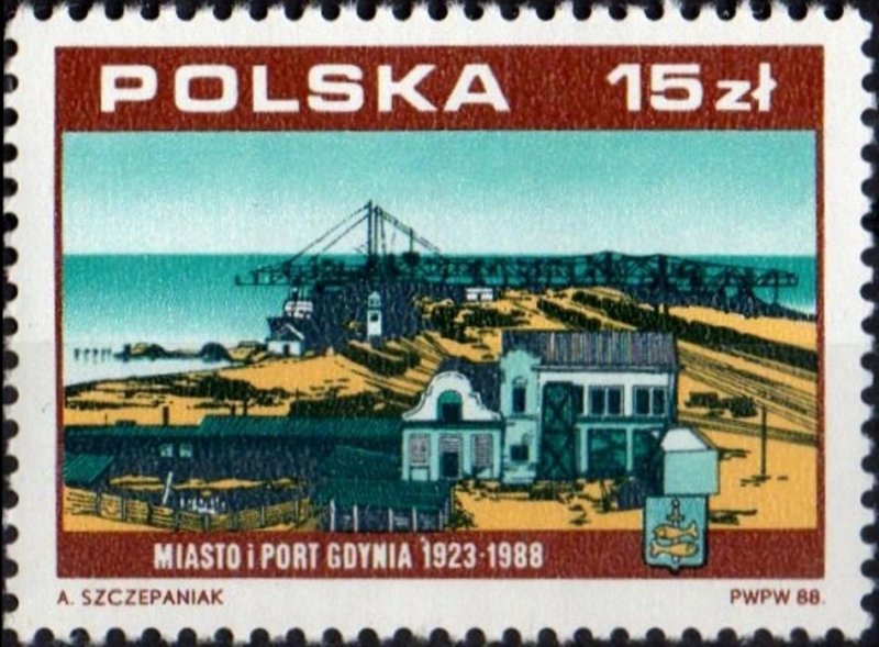 Poland 1988 MNH Stamps Scott 2881 Independence 1918 Industry New Harbour Port