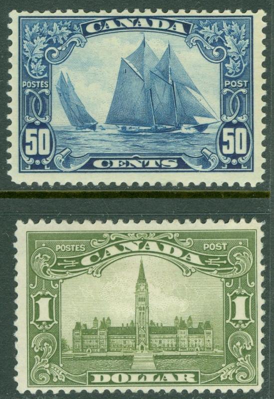 EDW1949SELL : CANADA 1929 Scott #158-59 Top Values. Mint OGH. Catalog $525.