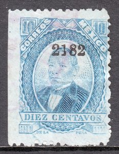 Mexico - Scott #134 - Used - Thin, straight edge - SCV $6.00