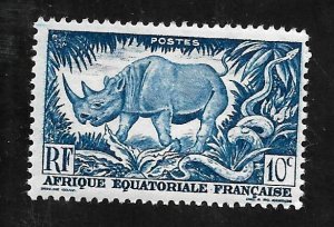 French Africa Equatorial  1947 - MNH - Scott #166