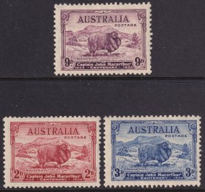 Australia Sc 147 / 149 Merino Sheep 1934 complete MNH set CV $134.00 Set #2