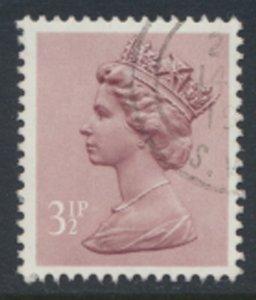 GB  Machin 3½p X931  Phosphor  Paper   Used  SC#  MH40 see details and scan