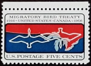 US Scott # 1306; MNH,og 5c Migratory Bird issue ,1966; F Centering