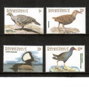 Micronesia 2001 - Birds - Set of 4 Stamps - Scott #461-4 - MNH