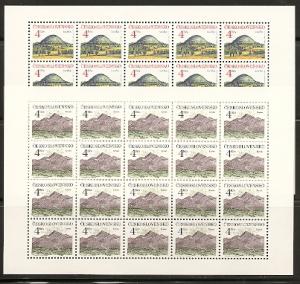 Czechoslovakia 2832-3 1991 Views mini-sheet