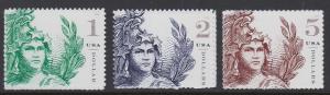 5295-97 Definitives $1, $2 & $5 MNH