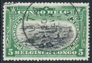 Belgian Congo, Sc #45, 5c Used