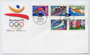 Canada First day cover #1418a, Olympics