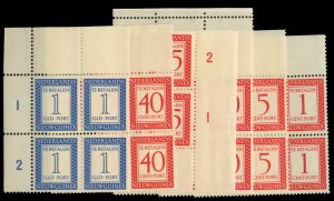 Netherlands Colonies, Netherlands New Guinea #J1-6 Cat$65, 1950 Postage Dues,...