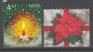 Estonia 499-500 Christmas MNH VF