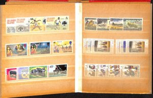 Solomon Island Stamp Collection Stock Book of Mint NH Sets 11 Pages