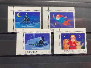 (2250) LATVIA 1996 : Sc# 409-412 CHRISTMAS STAMPS - MNH VF