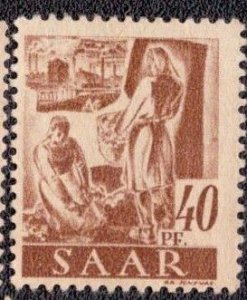 Saar - 166 1947 MNG