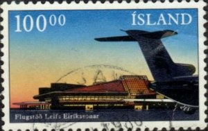 Iceland 638 - Used - 100k Keflavik International Airport (1987) (cv $1.75)