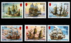 JERSEY SG1470/5 2009 JERSEY NAVAL CONNECTIONS MNH